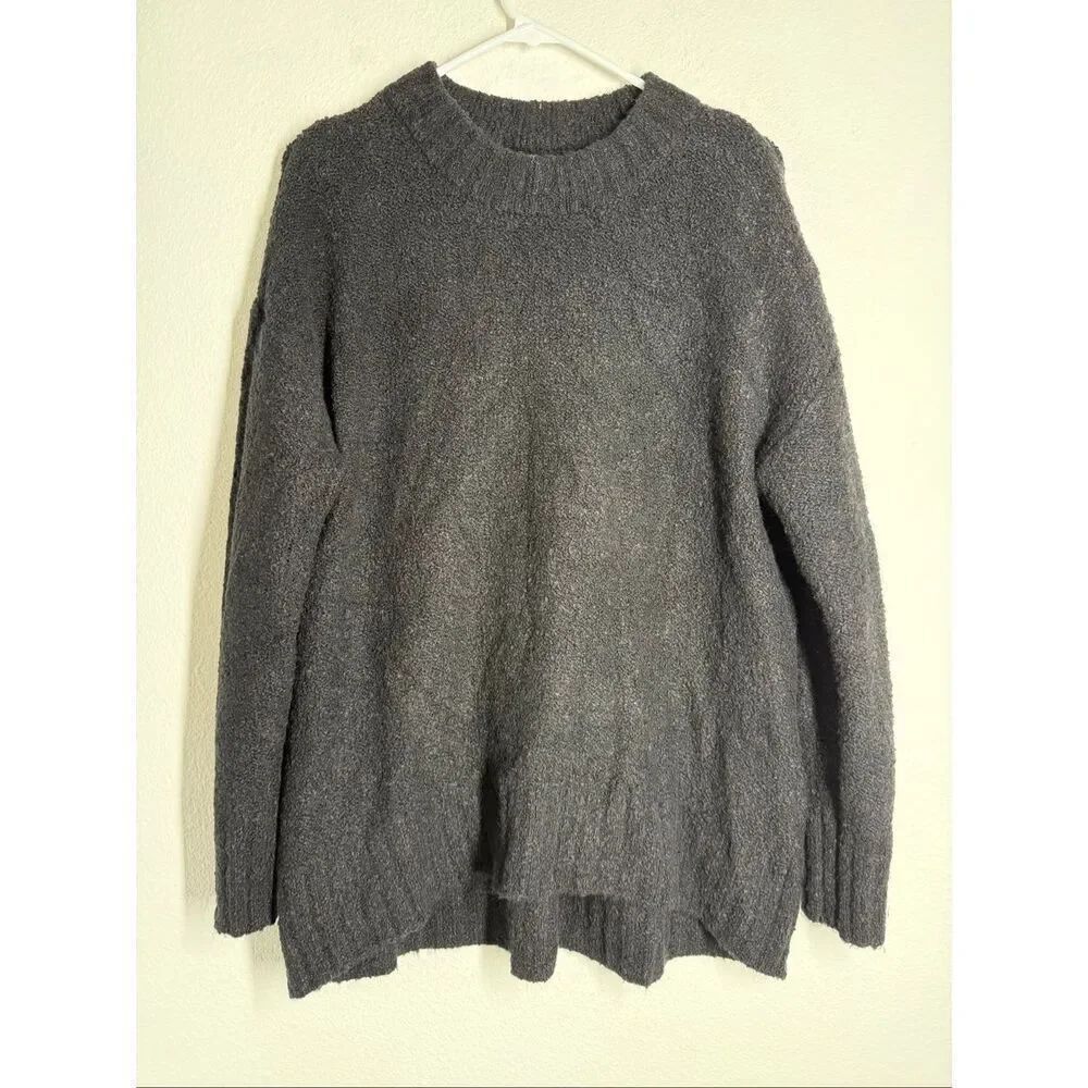 Old Navy Oversized Sweater Womens Size M Black Long Sleeve Soft Mock Neck